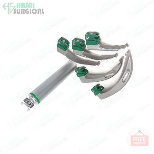 Laryngoscope Set: 5 Blades &amp