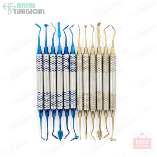 Dental Composite Resin Filling Spatula Titanium Plated