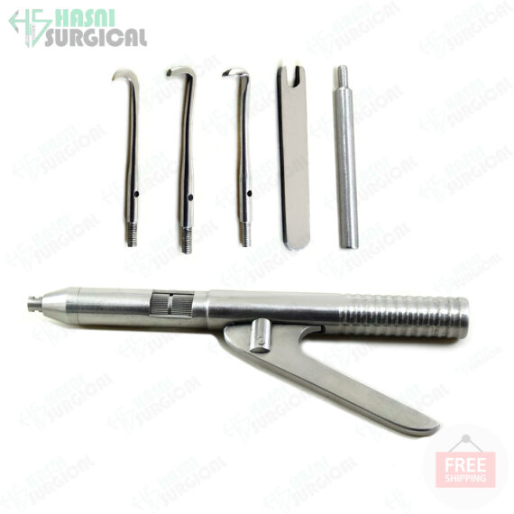 Automatic Crown Remover Gun Type Dental Surgical Instruments Set Stainless Steel