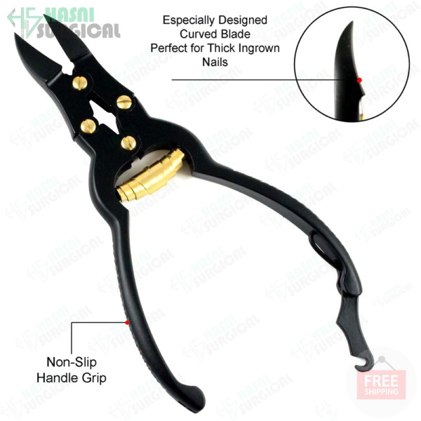 Black Heavy Duty Toe Nail Clippers