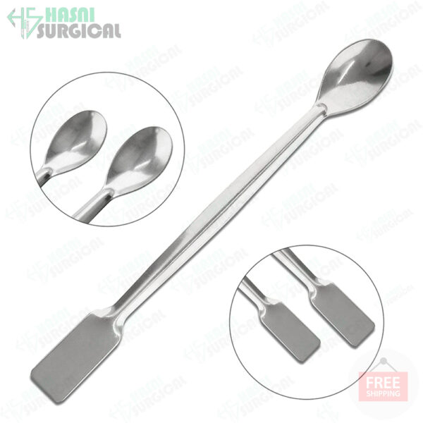 Ellipso Curved Left Right Spoon Lab Spatula Double Ended