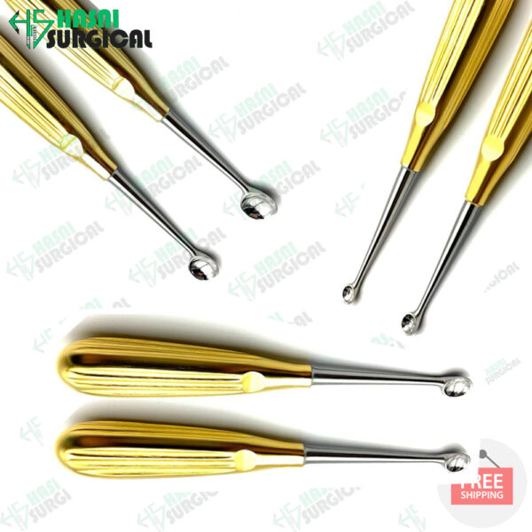 Spratt Brun Bone Curette 6 Pcs Set