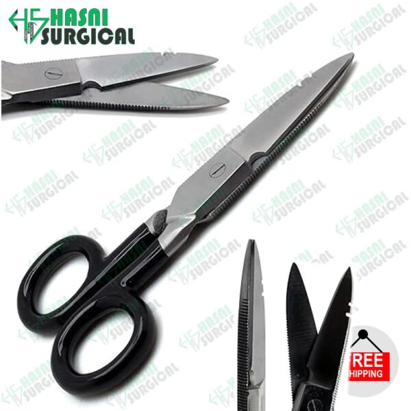 Multi-Purpose Electrician Black Scissors