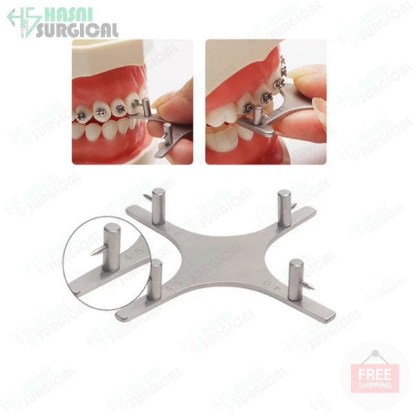 Orthodontic Bracket Positioning Star Gauge