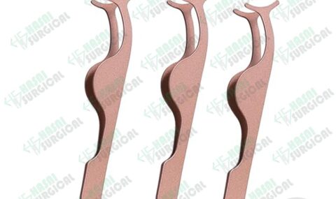 Eyelash Tweezers Applicator Rose Gold