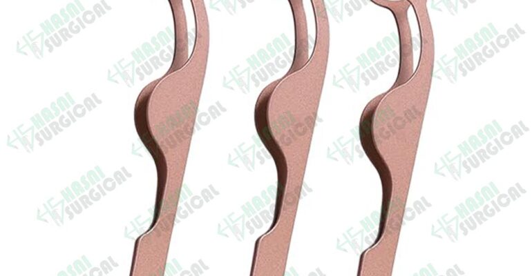 Eyelash Tweezers Applicator Rose Gold