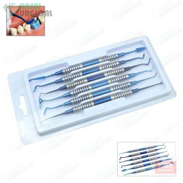 Dental Composite Resin Filling Spatula Titanium Plated