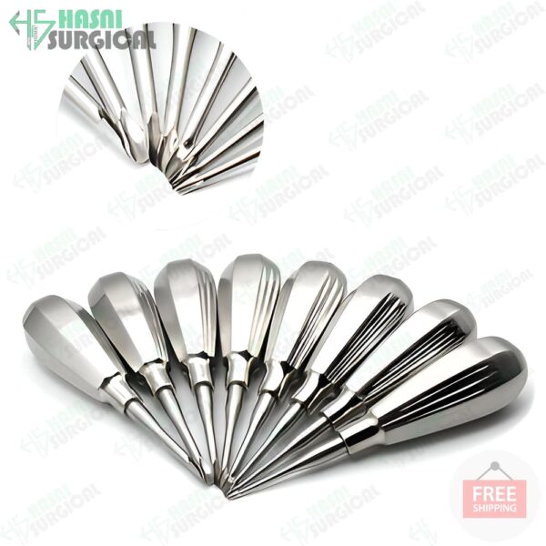 Winged Tip Elevator Set Equine German Stainless