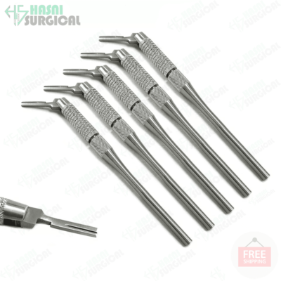 Dental Scalpel Handle Adjustable Movable Veterinary Tools Set of 5