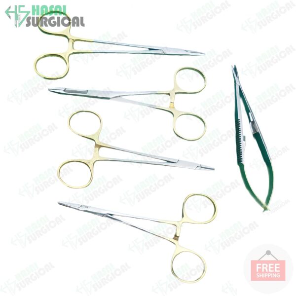 Veterinary Needle Holders with tungsten carbide inserts