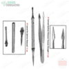 Carmalt Splinter Forceps Tweezers Curved and Lancet