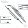 Carmalt Splinter Forceps Tweezers Curved and Lancet