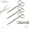 Iris rubber scissors straight, sharp surgical stainless steel