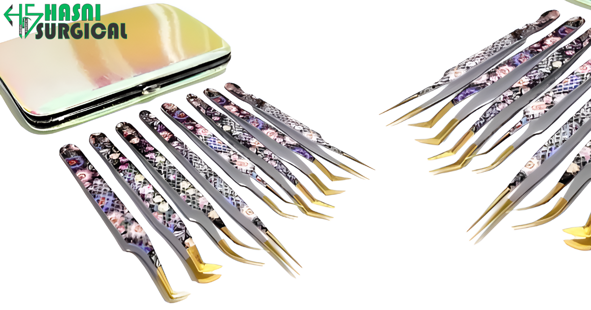Eyelash Extension Tweezers Set for Russian 3D 6D Volume Lash Extensions Professional Tool