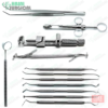 Amalgam Composite Set of 13 Dental Stainless Steel Tray