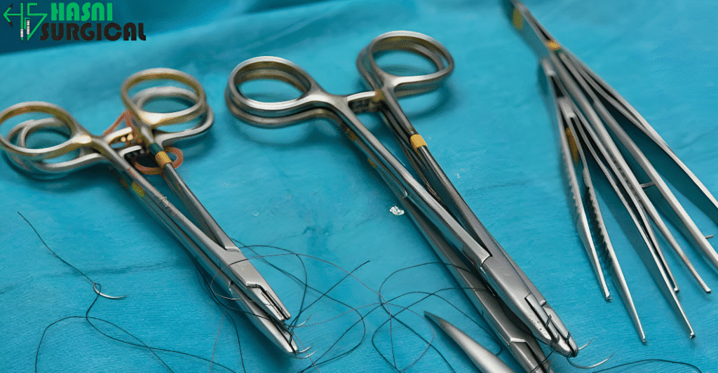 Ophthalmic surgical instruments: Needle Holders